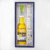 Corona Light Find Your Beach Reverse Box Framed Wall Art Decor (21" x 9")